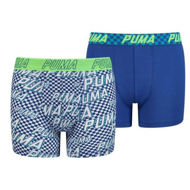 Puma basic boxer race rats 2p blauw 122/128 -