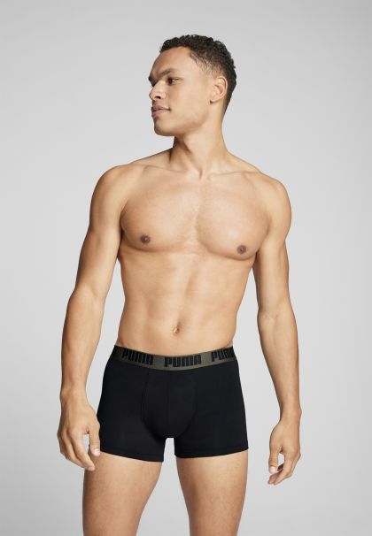 Puma EVERYDAY GESTREEPTE BOXERSHORT 2P kaki L -