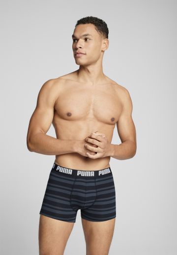 Puma EVERYDAY GESTREEPTE BOXERSHORT 2P zwart L -