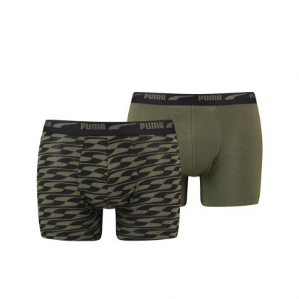 Puma MEN FORMSTRIP BOXER 2Pack groen S -