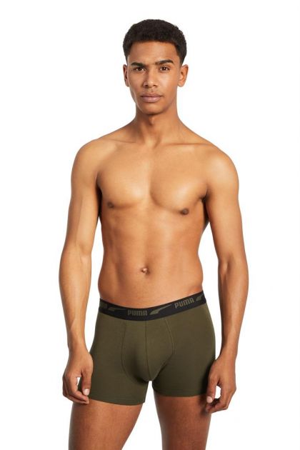 Puma MEN FORMSTRIP BOXER 2Pack groen S -