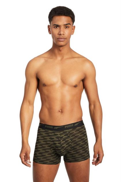 Puma MEN FORMSTRIP BOXER 2Pack groen S -