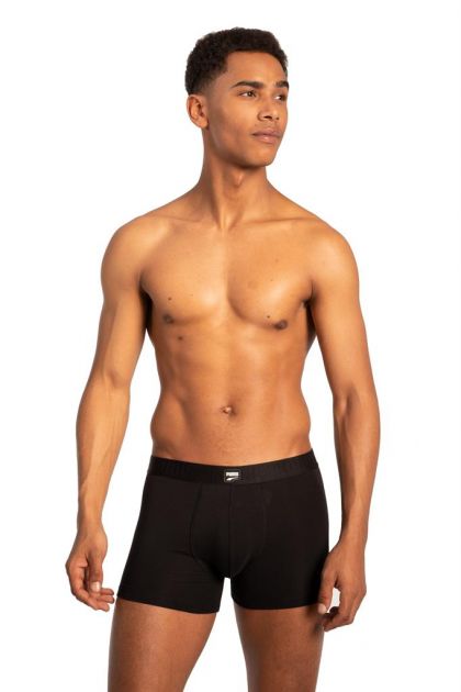 Puma MEN SPACE DYE BOXER 2Pack zwart S -