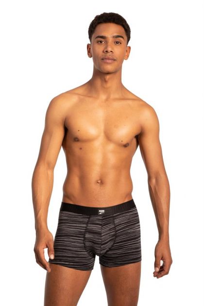 Puma MEN SPACE DYE BOXER 2Pack zwart S -