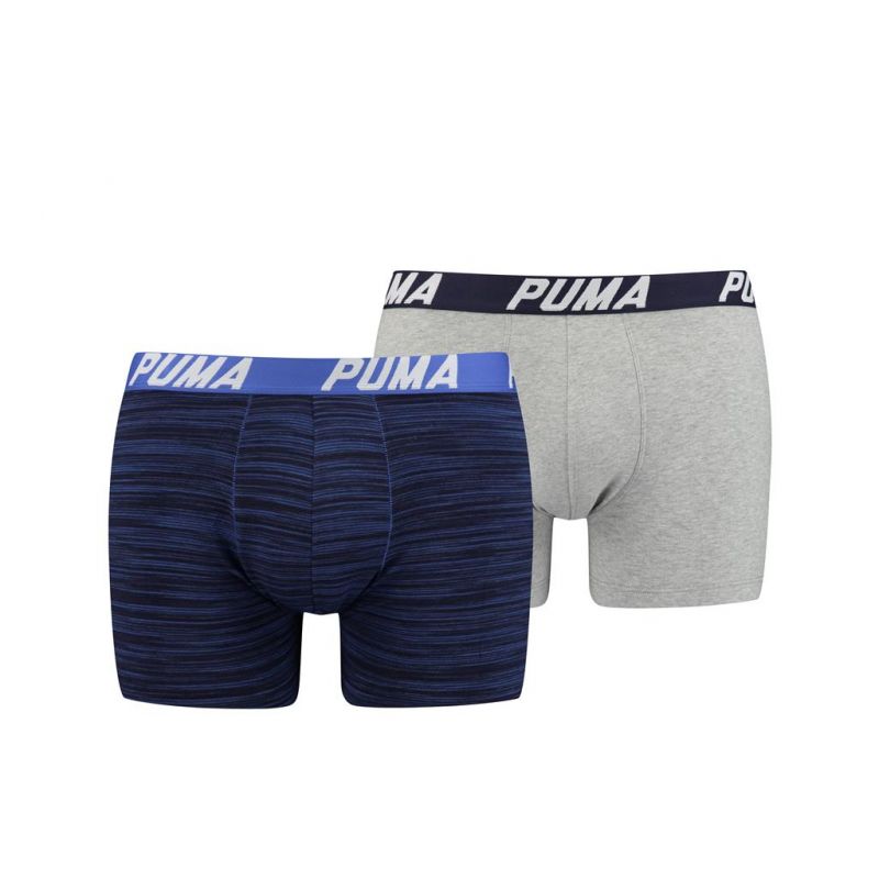 Puma Short Spacedye Stripe Boxer 2Pack blauw M -