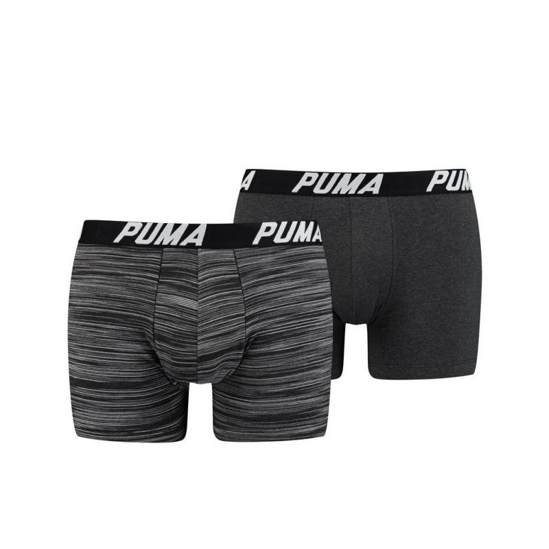 Puma Short Spacedye Stripe Boxer 2Pack zwart L -