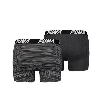 Puma Short Spacedye Stripe Boxer 2Pack zwart L -