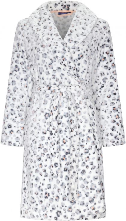 Rebelle Kamerjas Morning gown shawlcollar 100cm grijs 52/54 -