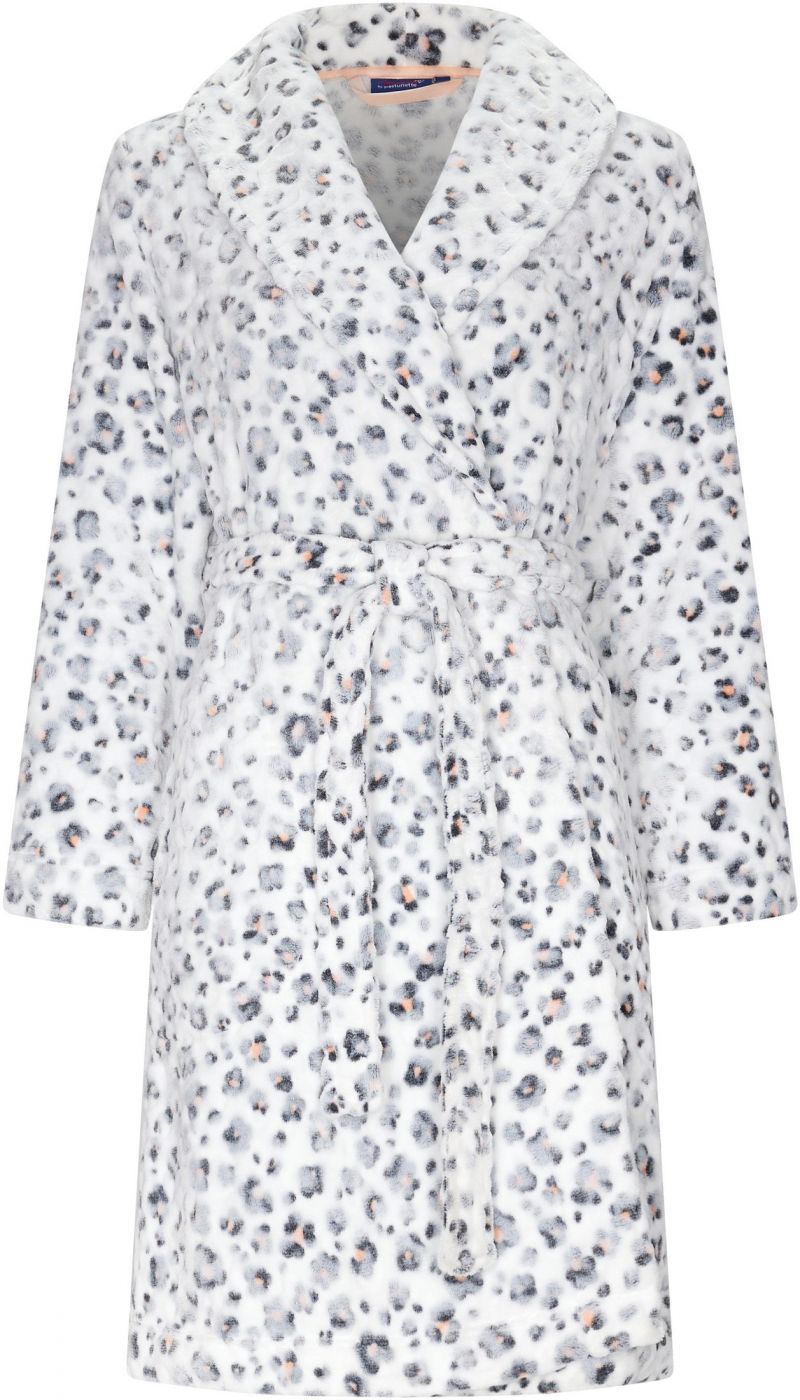 Rebelle Kamerjas Morning gown shawlcollar 100cm grijs 52/54 -