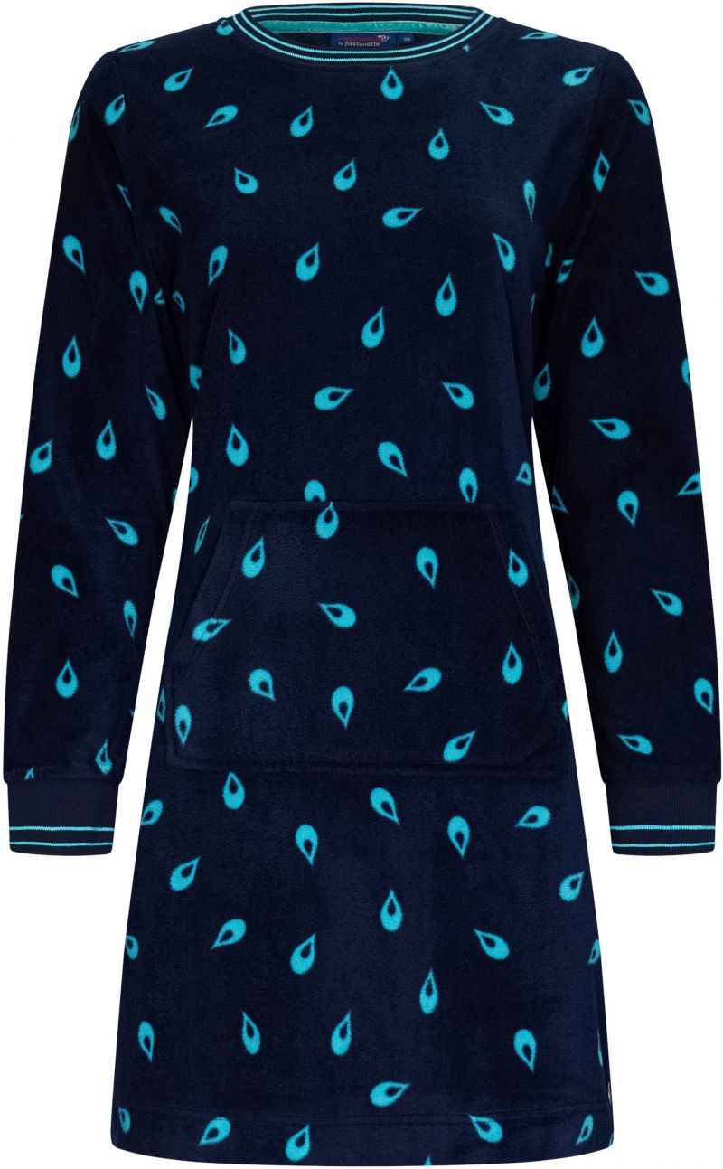 Rebelle Nachtkleed 90cm polar fleece blauw 48 -