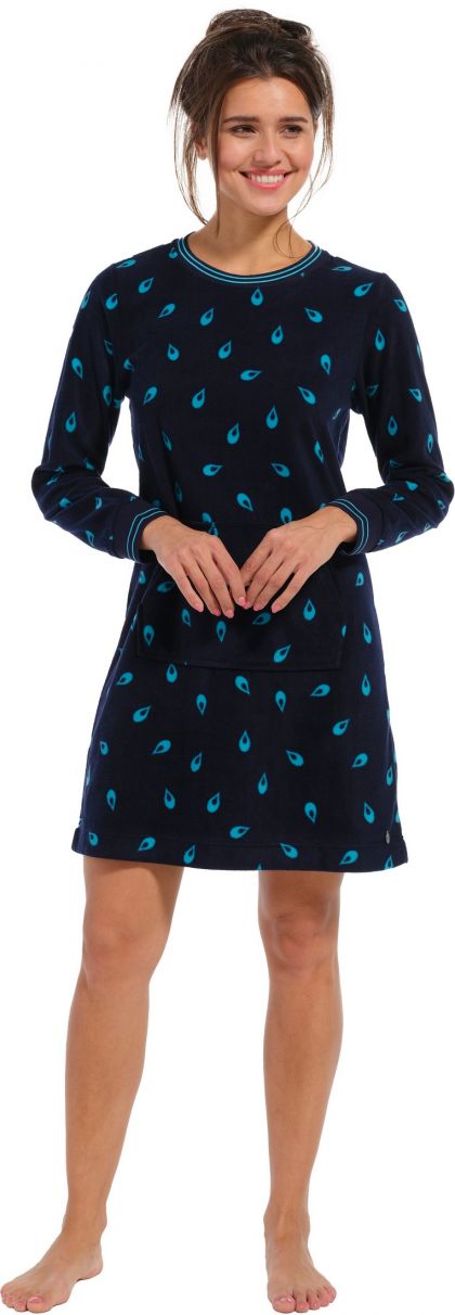 Rebelle Nachtkleed 90cm polar fleece blauw 48 -