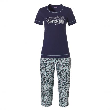 Rebelle Pyjama capri blauw 48 -