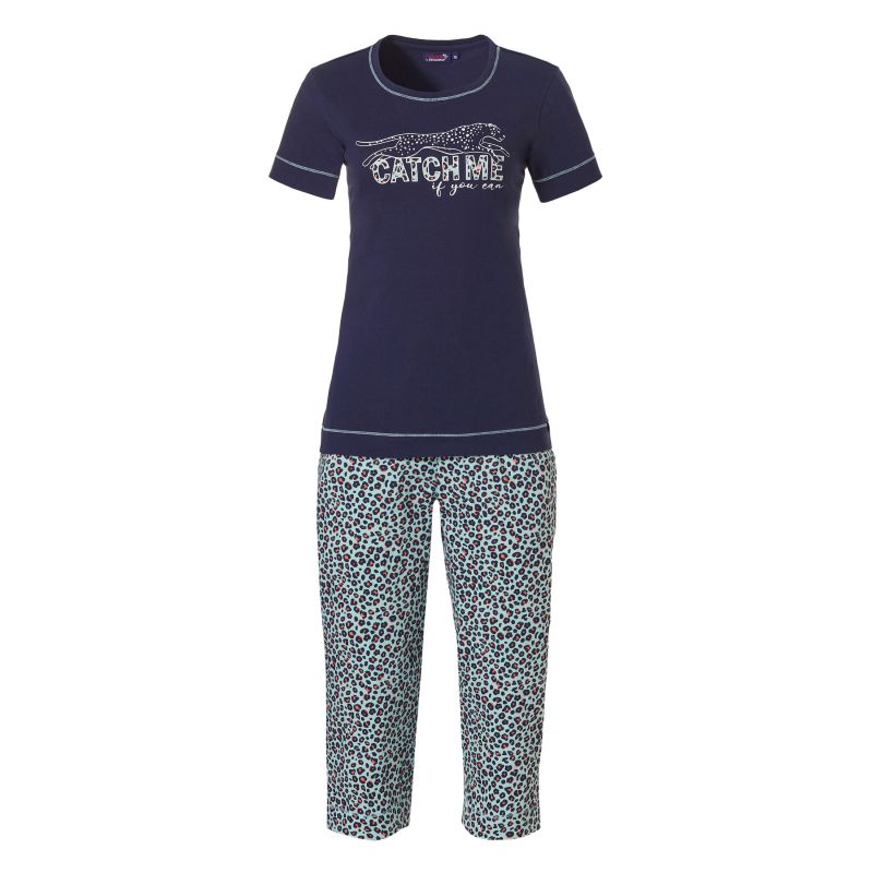 Rebelle Pyjama capri blauw 48 -
