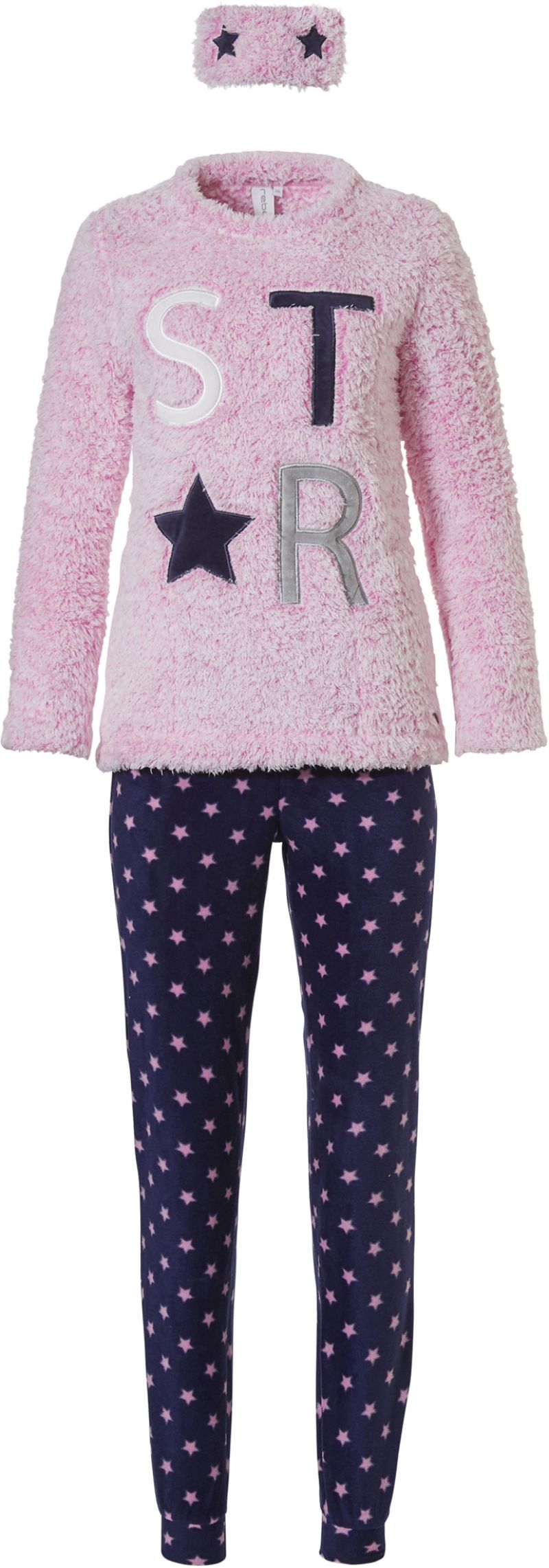 Rebelle Pyjama + Eyemask roos 116 -