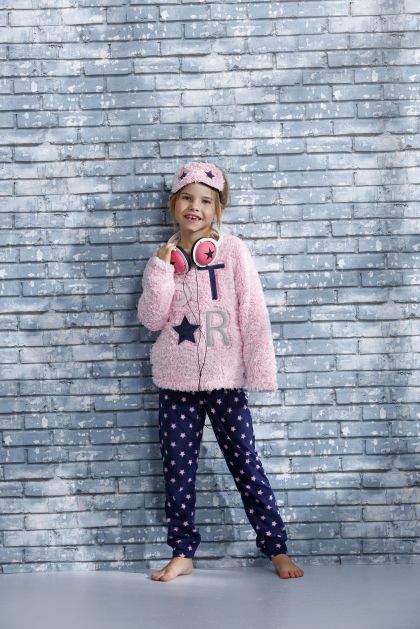 Rebelle Pyjama + Eyemask roos 116 -