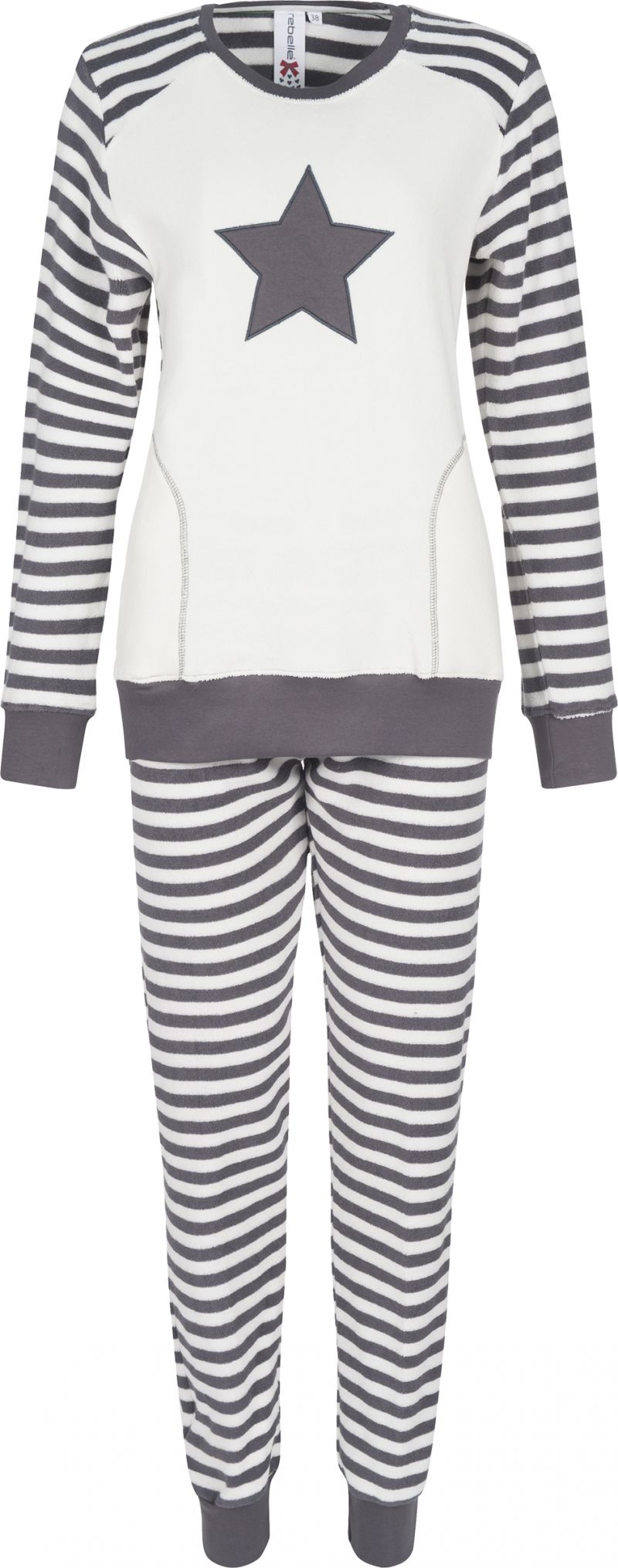 Rebelle Pyjama grijs 36 -