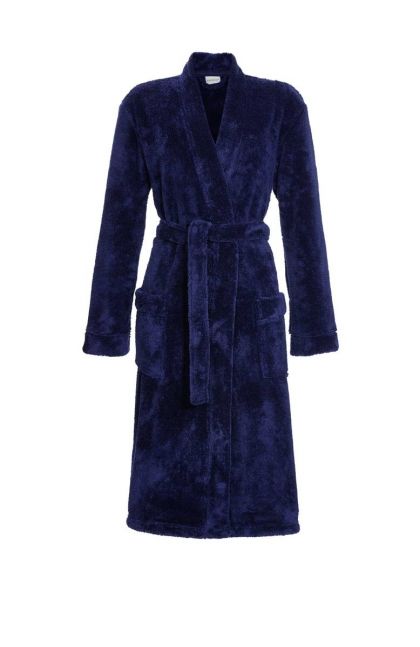 Ringella Aquatex badjas met strikceintuur UNISEX blauw Xxl -