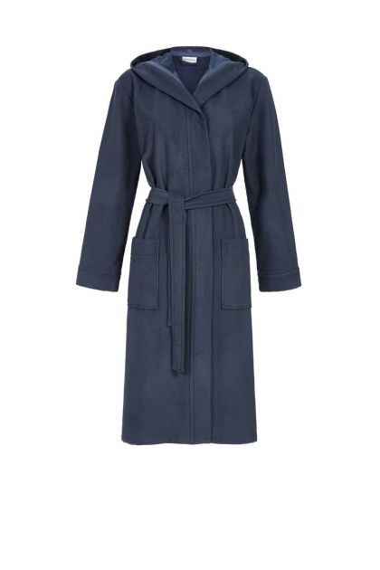 Ringella Badjas van badstof met capuchon UNISEX blauw Xl -