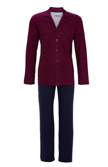 Ringella Doorknoop Pyjama bordeaux 52 -