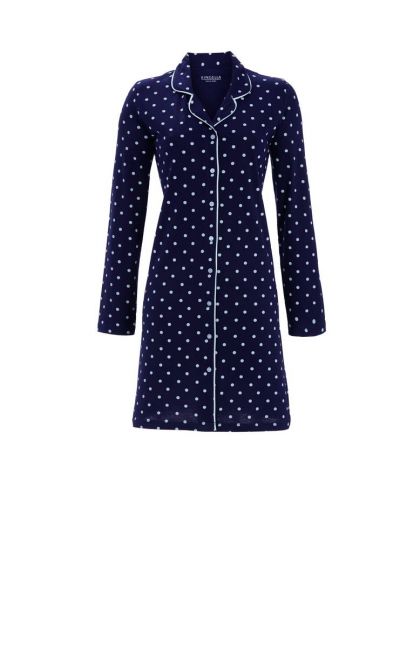 Ringella Nachthemd 100% katoen blauw 48 -