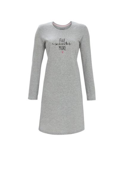 Ringella Nachtkleed 100% katoen grijs 38 -