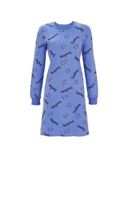 Ringella Nachtkleed 100% katoen interlock blauw 36 -