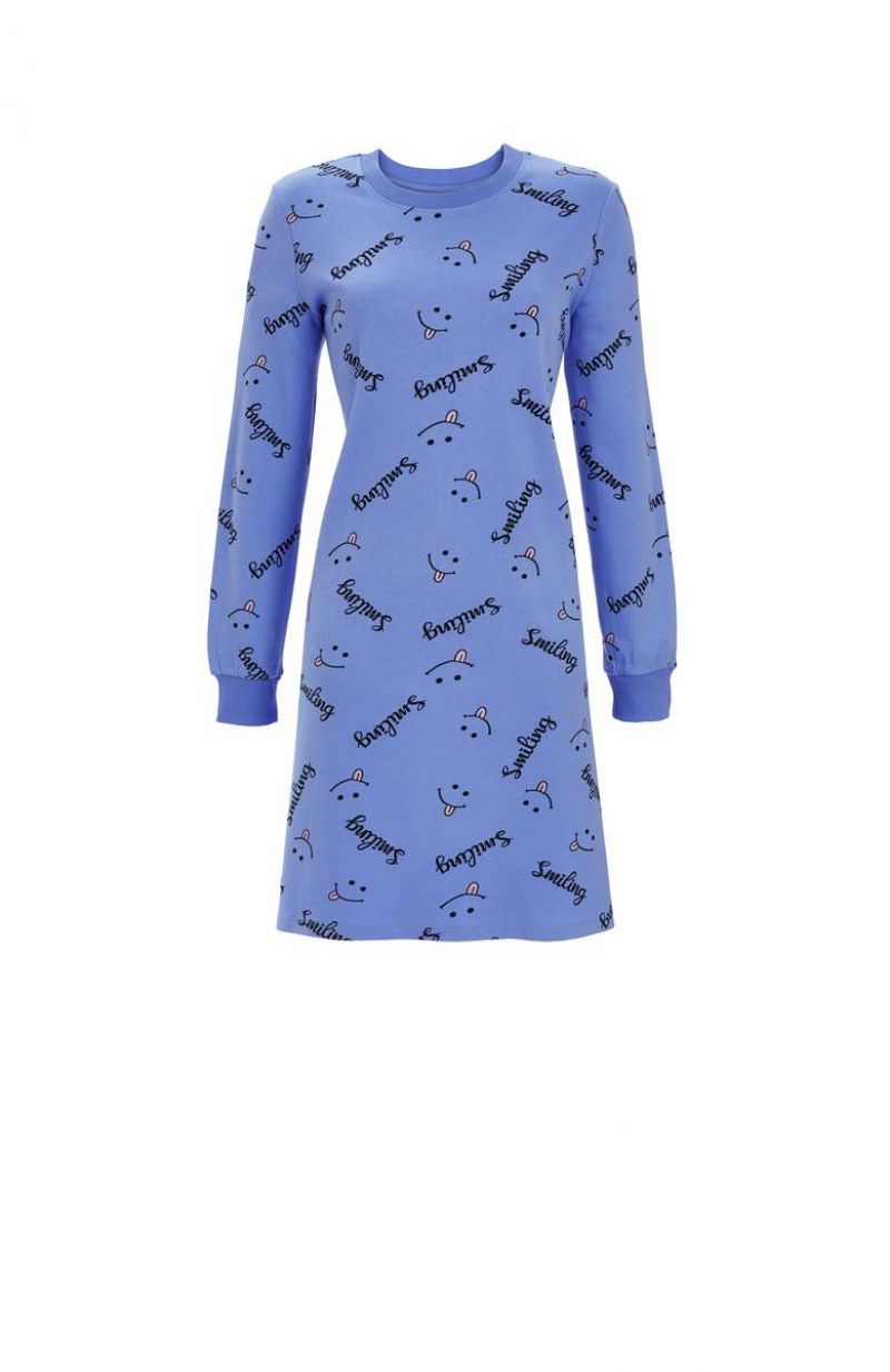 Ringella Nachtkleed 100% katoen interlock blauw 36 -