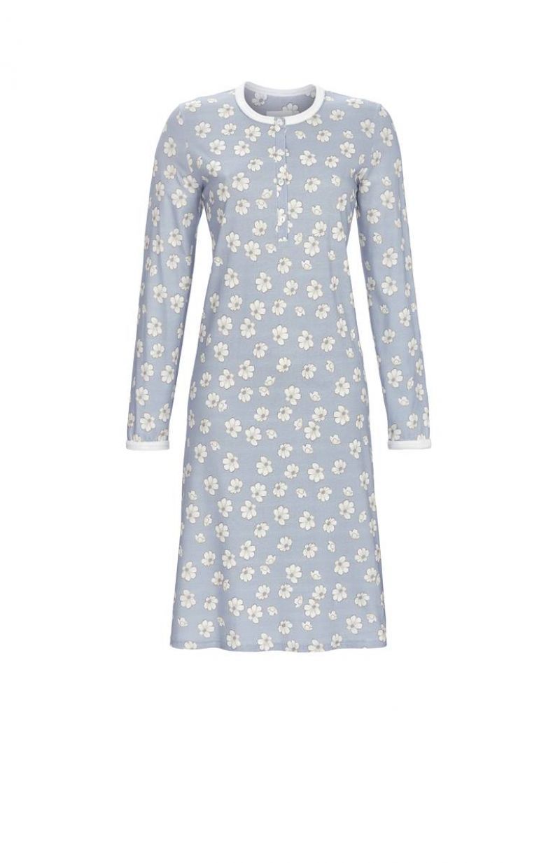 Ringella Nachtkleed 100% katoen interlock blauw 44 -