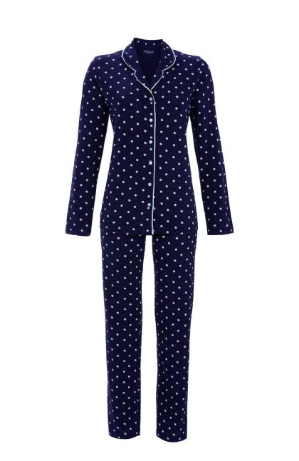 Ringella Pyjama 100% katoen blauw 48 -