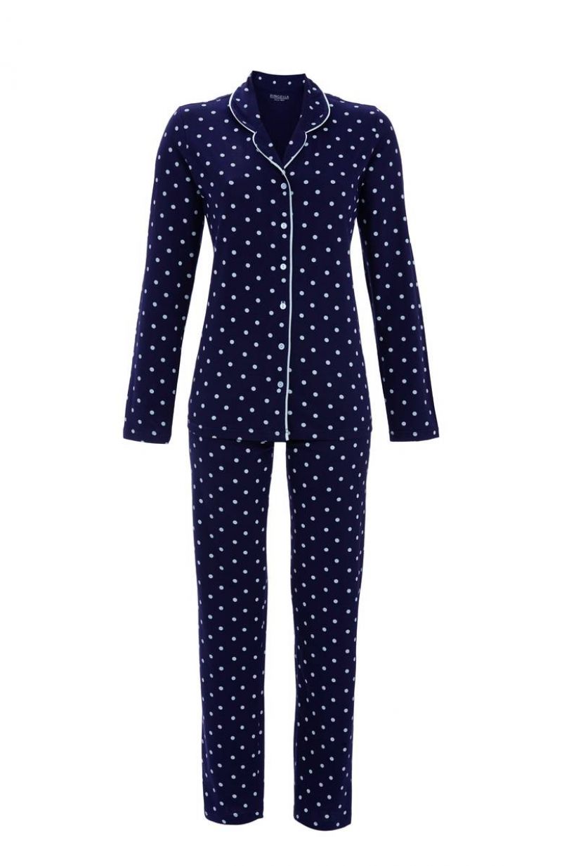 Ringella Pyjama 100% katoen blauw 48 -