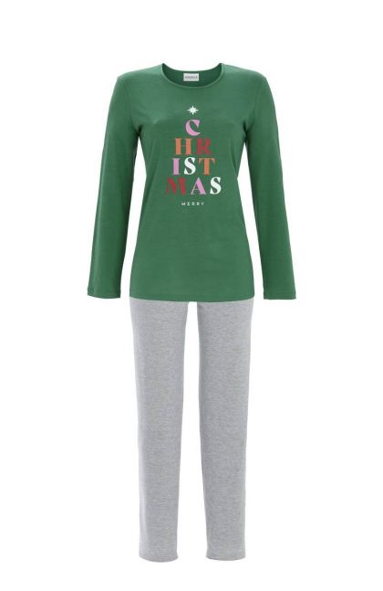 Ringella Pyjama 100% katoen groen 36 -