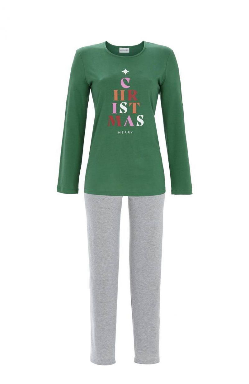 Ringella Pyjama 100% katoen groen 36 -