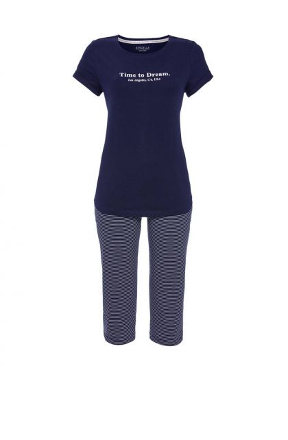 Ringella Pyjama met 7/8ste broek blauw 36 -