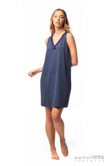 SeÑoretta Nachtkleed blauw 3xl -
