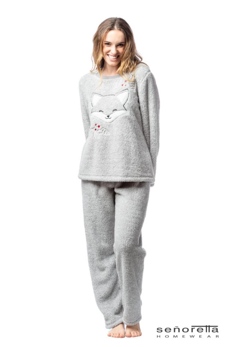 SeÑoretta Pyjama polaire grijs L -