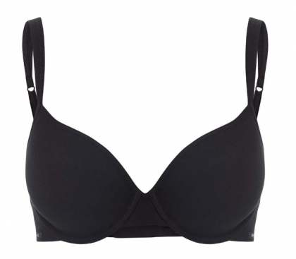 Skiny Voorgevormde BH Cotton Essentials zwart 70 A