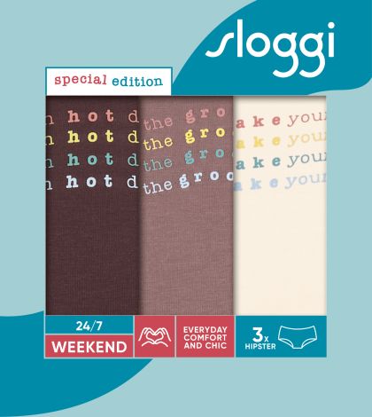 Sloggi 24/7 Weekend Holiday Hipster C3P (-) bruin 36 -