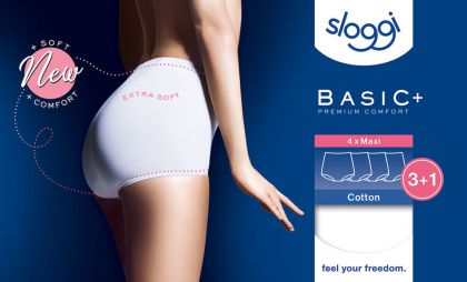Sloggi Basic+ Maxi 3+1 Gratis wit 40