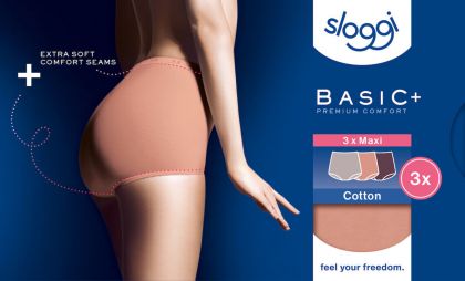 Sloggi Basic+ Maxi C3P (-) taupe 38 -