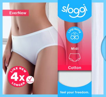 Sloggi EverNew Midi wit 40