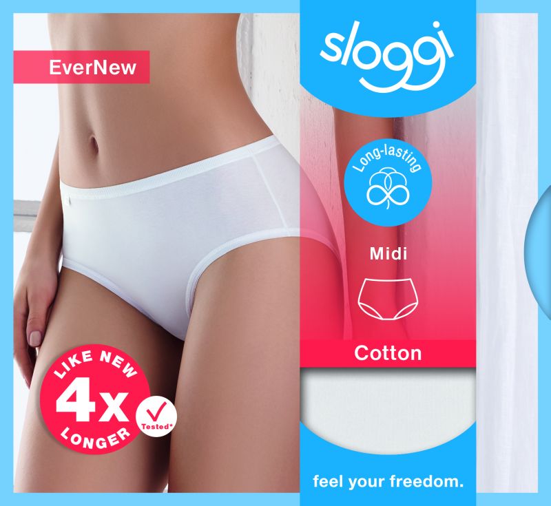 Sloggi EverNew Midi wit 40