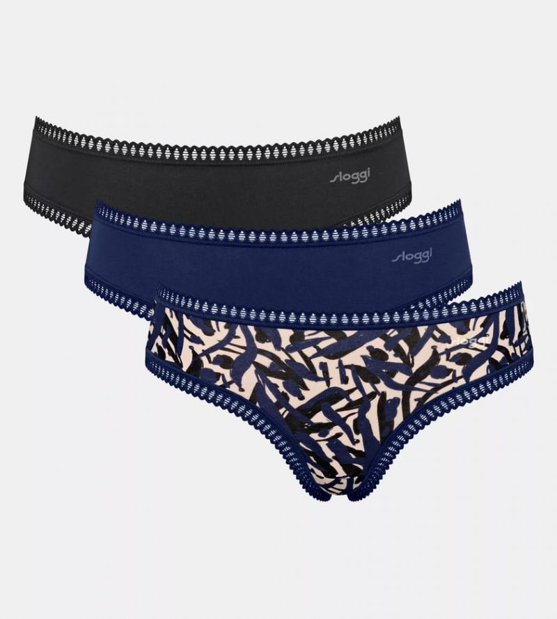 Sloggi GO Crush Hipster C3P (-) blauw Xl -