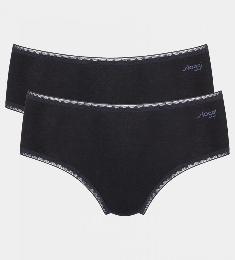 Sloggi GO Midi 2 Pack zwart M -
