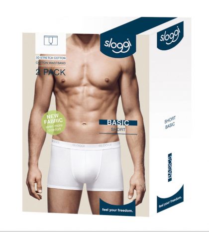 Sloggi men Basic Short 2-Pack wit 5