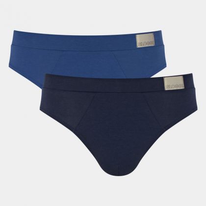 Sloggi Men Go Natural Brief 2 Pack blauw M -