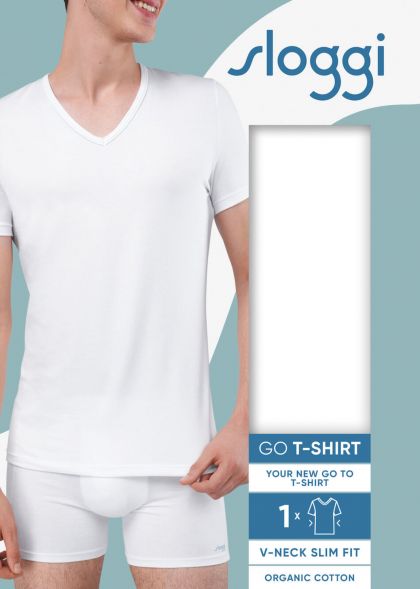 Sloggi Men Go Shirt V-Neck Slim wit Xl -