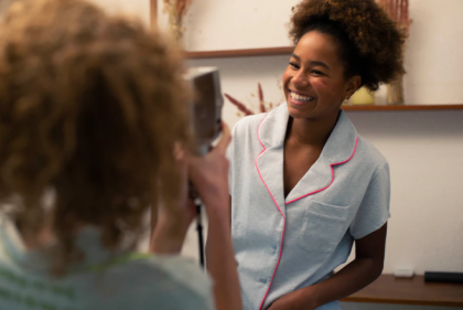 Strawberry Pyjama "If you think my hair…" roos 12/13 Jaar -