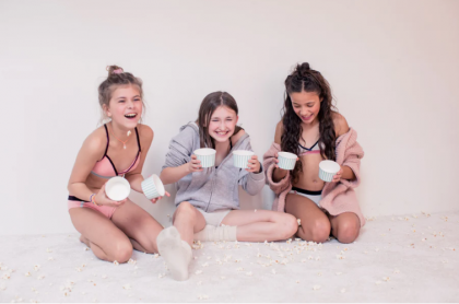 Strawberry Top GREY/BLUE roos 10/11 Jaar -