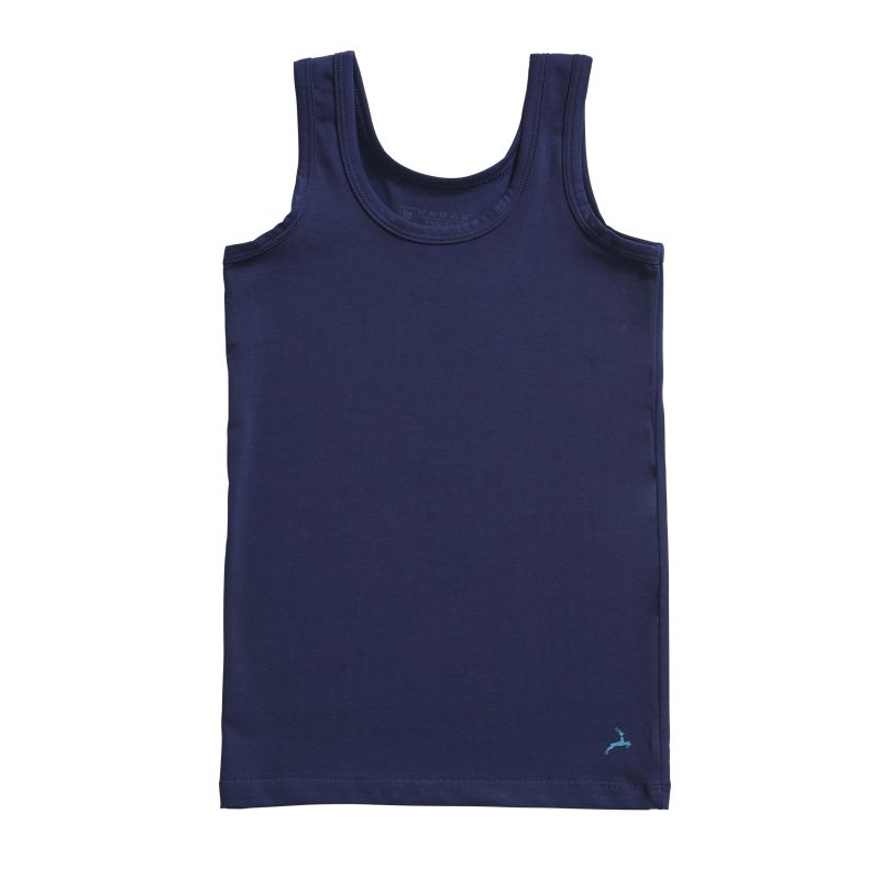 Ten Cate Basic kids boys shirt blauw 110/116 -