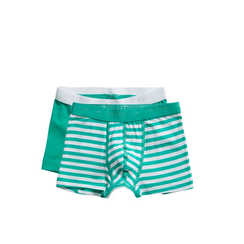 Ten Cate Basic Kids Boys Shorts 2 Pack groen 98/104 -